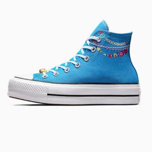 Converse High Top Chuck Taylor All Star Lift Platform Embroidered Bracelet